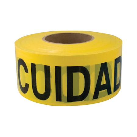 C.H. Hanson C.H. Hanson 1000 ft. L X 3 in. W Plastic Caution Cuidado Bilingual Barricade Tape Yellow 16002